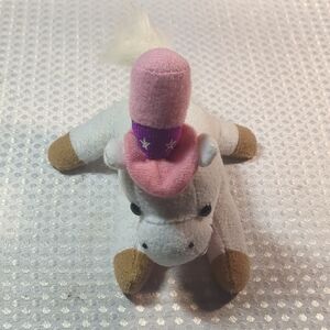Charming Unicorn Plush Toy - Pink, White, and Tan